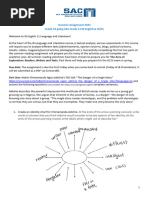 IB English A SL - HL Summer Assignment 2023