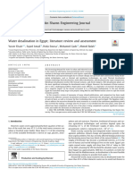 Water Desalination in Egypt Literature Review and Assessment