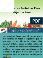 Dieta de Las Proteínas para Bajar de Peso