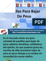 Pastillas para Bajar de Peso