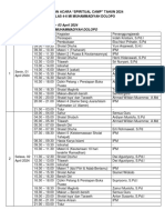 Rundown Acara Spiritual Camp 2024