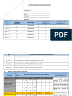 Informe Sobre Evaluación Diagnóstica Final Con Evidencia