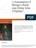 Rizal's Annotation of Dr. Morga's Book "Sucesus Delas Islas 