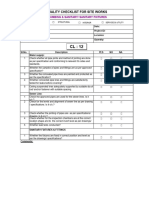 Quality Checklist For Site Works: Plumbing & Sanitary/ Sanitary Fixtures