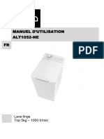 Manuel D'Utilisation ALT1052-NE FR: Lave-Linge Top 5kg - 1000 Tr/min