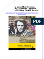 PDF Solution Manual For Deviance Conformity and Social Control in Canada 4 E 4Th Edition Tami M Bereska Online Ebook Full Chapter