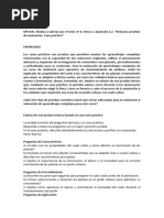 MF1445 Nº 8. Tema 2. A 2.2. "Redactar Pruebas de Evaluación. Caso Práctico"