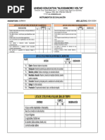 Instrumentos de Evaluación Química