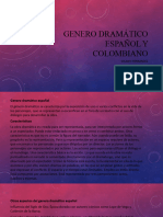 Genero Dramático Español y Colombiano