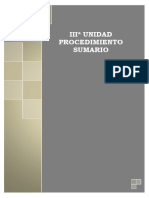 Iii Unidad - Procedimiento Sumario