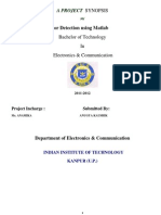 Brain Tumor Detection Using Matlab: Synopsis