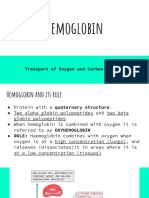 Hemoglobin - Oxygen and Carbon Dioxide