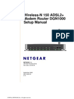 Wireless-N 150 ADSL2+ Modem Router DGN1000 Setup Manual: Netgear, Inc