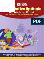 SSC Quantitative Aptitude Formula Book PDF