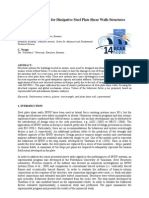 Performance Criteria For Dissipative Steel Plate Shear Walls Structures