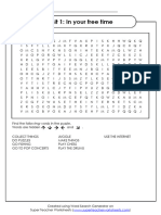 Word Search Unit 1 Tiger 6