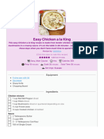 Easy Chicken A La King - Foodle Club