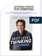 Next Level Thinking 10 Powerful Thoughts For A Successful and Abundant Life 1St Edition Osteen Online Ebook Texxtbook Full Chapter PDF