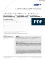 2022 Brazilian Perspective Antimicrobial Stewardship in Solid Organ Transplant