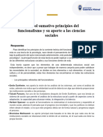 Control Sumativo Principios Del Funcionalismo y Su Aporte A Las Ciencias Sociales