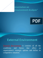 External Environment Analysis