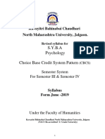 2019-20 S.Y. B.A. Psychology (CBCS)