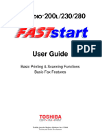 Toshiba Faststart 200l Users Manual 127856