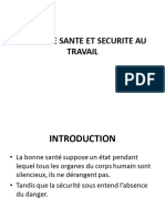 Cours de Sante Et Securite Au Travail