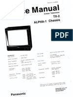 Panasonic Alpha1 Chassis Tx2 TV D (ET)