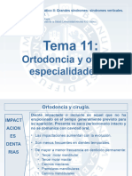 TEMA 10 - Ortodoncia y Otras Especialidades