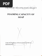 Foaming Capacities of Soaps and Detergent