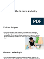 Jobs in The Fashion Industry