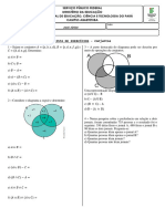 LISTA DE EXERCÍCIOS - Conjuntos