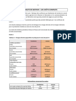 Exercice Supplémentaire - Coût Complet