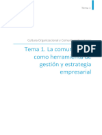 Tema 1. La Comunicación Como Herramienta de Gestión y Estrategia Empresarial