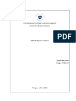 Trabalho - 0 1 de - Didáctica Geral