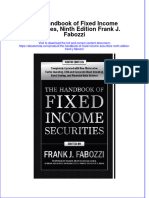 Ebook The Handbook of Fixed Income Securities Ninth Edition Frank J Fabozzi Online PDF All Chapter