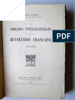 Les Origines Intellectuelles de La Révolution Française 1715 1787