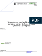 Lineamientos para La Elaboración de Planes de Manejo de Fauna Silvestre Aplicables A Zoológicos PDF