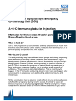 Anti-D Immunoglobulin Injection