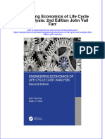 Full Ebook of Engineering Economics of Life Cycle Cost Analysis 2Nd Edition John Vail Farr Online PDF All Chapter