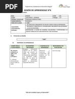 Sesion de Aprendizaje #4 1er Grado Ii Bimeste