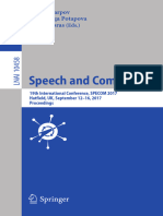 Speech and Computer