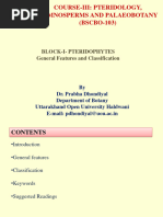 Pteridophytes Classification