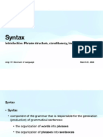 Syntax 1 March 21