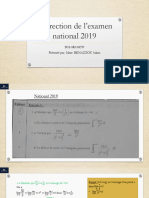 Correction Examen National Mathematique 2019