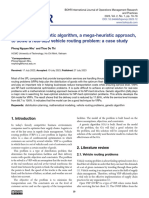 Application of Genetic Algorithm, A Mega-Heuristic Approach, To Solve A Real-Size Vehicle Routing Problem: A Case Study