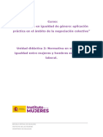 Unidad Didáctica 2: Normativa en Materia de Igualdad Entre Mujeres y Hombres en El Ámbito Laboral.