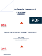 Topic 1 - Information Security Principles