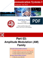 Part 03-1 Amplitude Modulation - EEE309